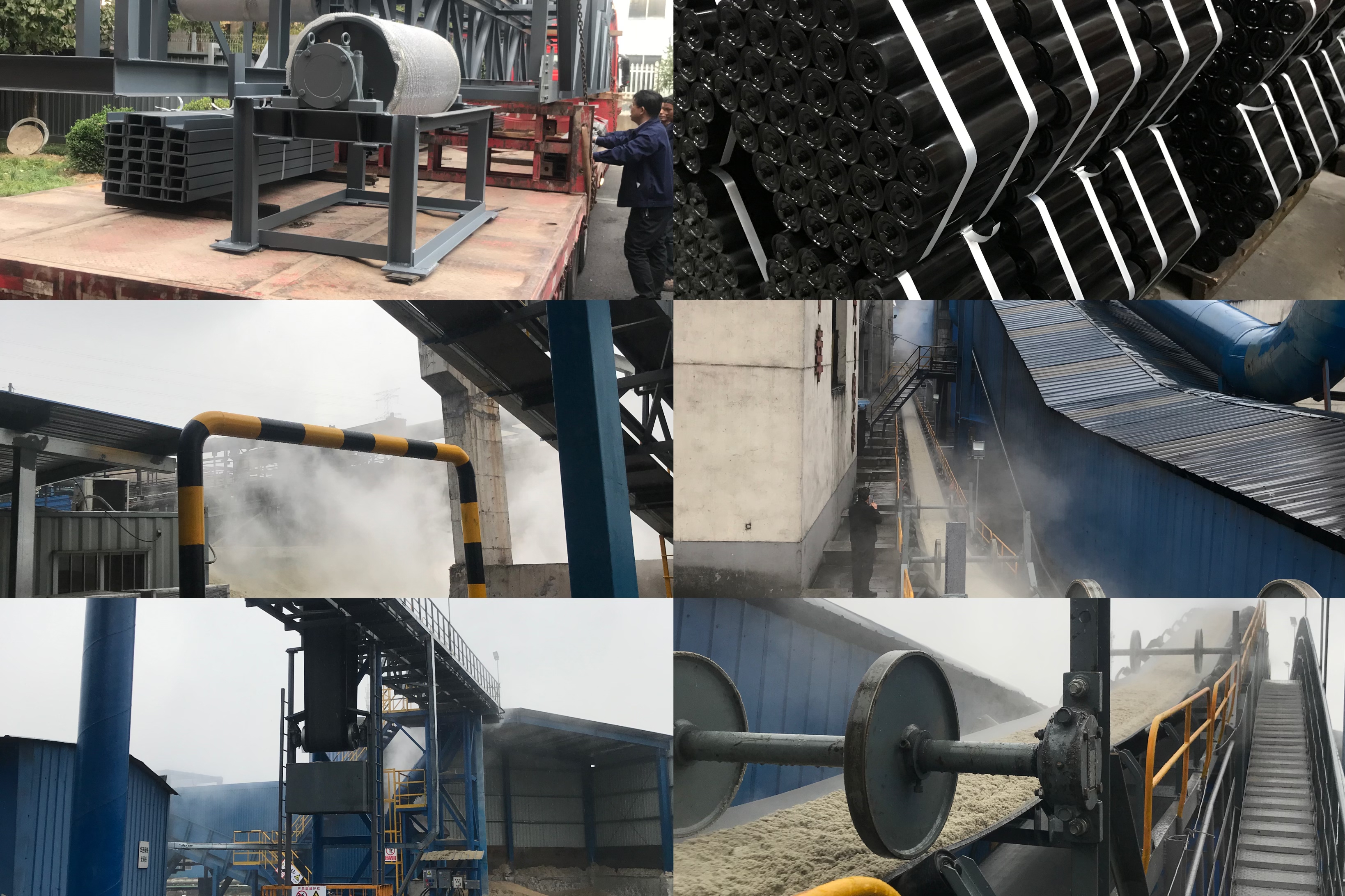 Produktion, Installation, Inbetriebnahme von Förderbändern